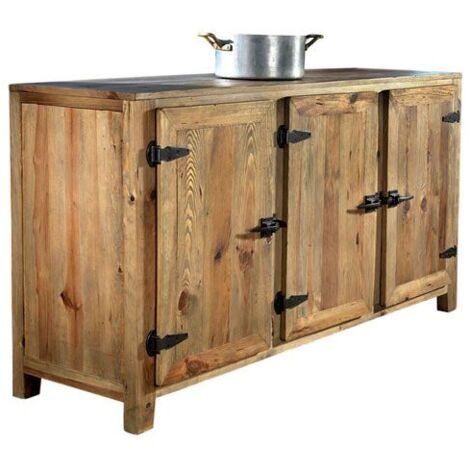 Credenza in Pino Vecchio 3 Ante Guarnieri Anice