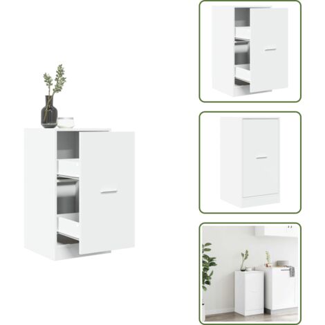 Credenza in truciolato - vidaXL Armadietto da Farmacia Bianco 40x41x77,5 cm in Truciolato - Armadietto bianco