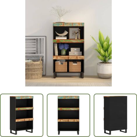 Credenza industriale -  Credenza 60x33x107 cm in Legno Massello di Recupero