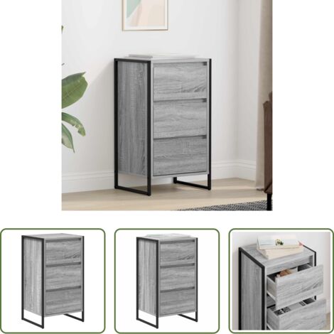 Credenza industriale -  Credenza Grigio Sonoma 42 x 36 x 75.5 cm Legno multistrato