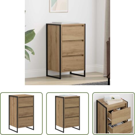 Credenza industriale -  Credenza Rovere Artigianale 42 x 36 x 75.5 cm Legno multistrato