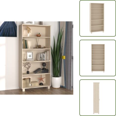 Credenza industriale - vidaXL Credenza HAMAR in Legno Massello di Pino Marrone - Credenza marrone
