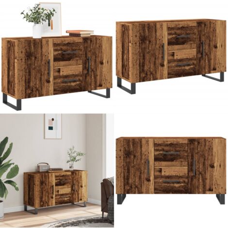 Credenza Legno Antico 100x36x60 cm in Legno Multistrato - Credenza antica - Credenza in truciolato