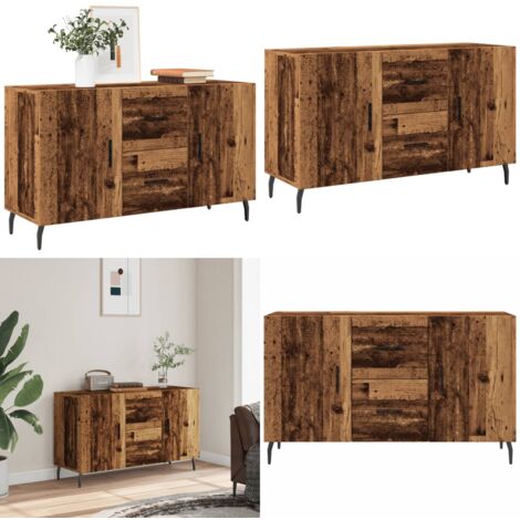 Credenza Legno Antico 100x36x60 cm in Legno Multistrato - Credenza antica - Credenza in truciolato