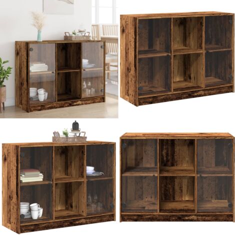 Credenza Legno Antico 102x37x75,5 cm in Legno Multistrato - Credenza moderna - Credenza antica