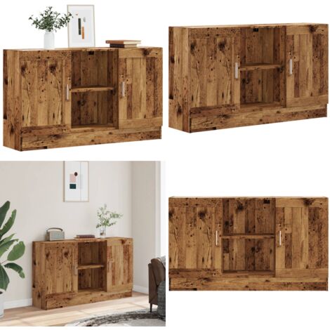 Credenza Legno Antico 120x30,5x70 cm in Truciolato - Credenza antica - Credenza da cucina