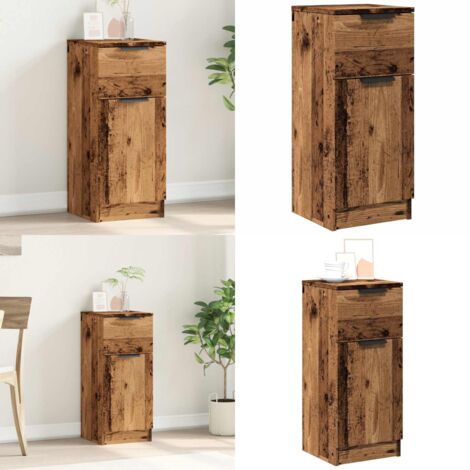 Credenza Legno Antico 30x30x70 cm in Legno Multistrato - Credenza antica - Credenza multistrato