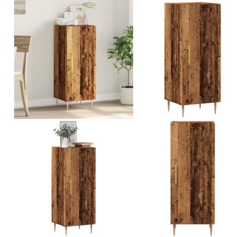 Credenza Legno Antico 34,5x34x90 cm in Truciolato - Credenza antica - Credenza da cucina