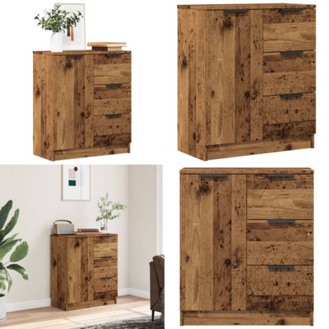 Credenza Legno Antico 60x30x70 cm in Truciolato - Credenza antica - Credenza in legno