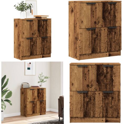 Credenza Legno Antico 60x30x70 cm in Truciolato - Credenza moderna - Credenza antica