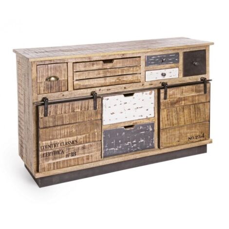 Credenza Legno Marrone Rustica da Interno - THEODORE