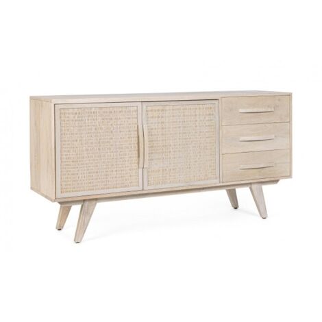 Credenza Legno Marrone Stile Boho da Interno - LENA