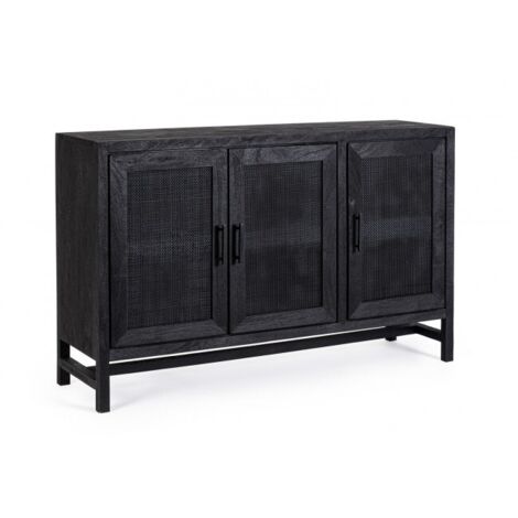 Credenza Legno Nero Stile Industriale da Interno - STANLEY