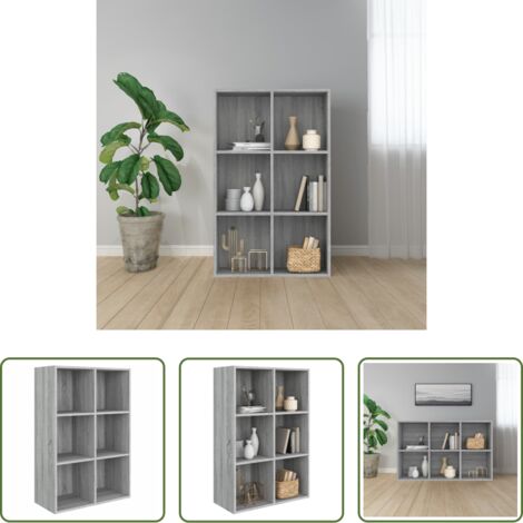 Credenza -  Libreria/Credenza Grigio Sonoma 66x30x98 cm Legno Multistrato