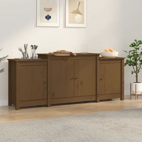 Credenza da cucina country con 4 cassetti e 5 cestini - Cicely