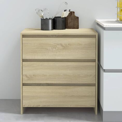 Credenza Madia Moderna ,Buffet da cucina ,Rovere Sonoma 70x41x75 cm in Truciolato ITD41243