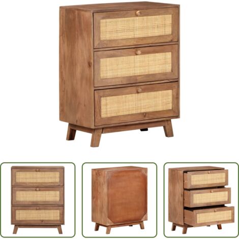 Credenza mango -  Credenza 61x35x76 cm in Legno Massello di Mango