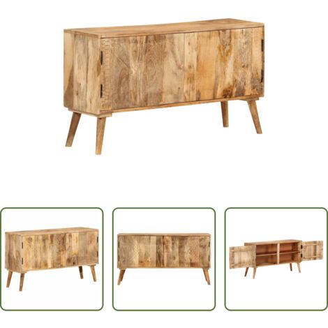 Credenza mango -  Credenza in Legno Massello di Mango 110x30x60 cm