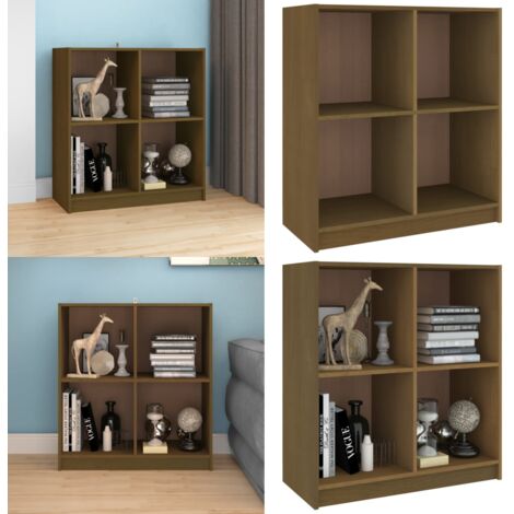 Credenza Marrone Ambra 70x33x76 cm in Legno Massello di Pino - Credenza marrone ambra - Credenza moderna