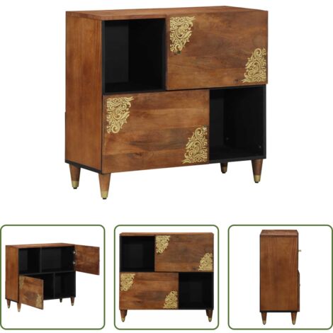 Credenza marrone -  Credenza Marrone 80 x 33 x 75 cm Legno di mango massello