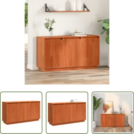 Credenza marrone -  Credenza Rovere Marrone 111 x 34 x 60 cm Pino massello