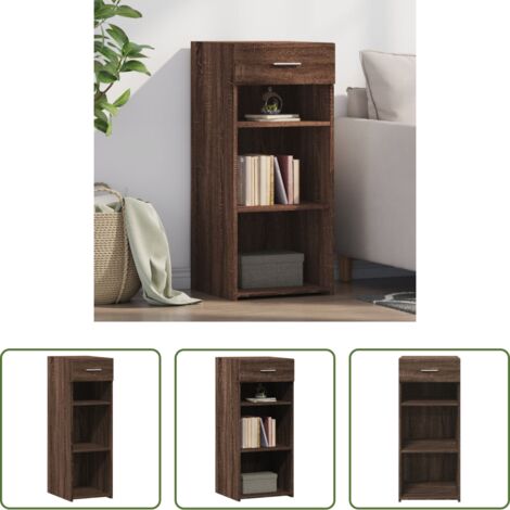 Credenza marrone -  Credenza Rovere Marrone 40x42,5x93 cm in Legno Multistrato