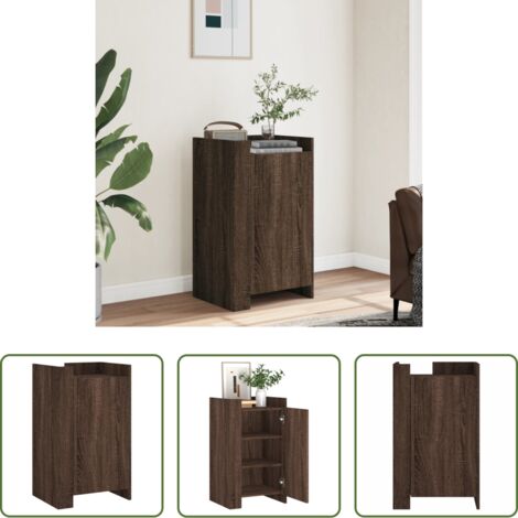 Credenza marrone -  Credenza Rovere Marrone 45x35x75 cm in Legno Multistrato