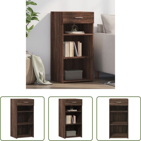 Credenza marrone -  Credenza Rovere Marrone 45x42,5x93 cm in Legno Multistrato