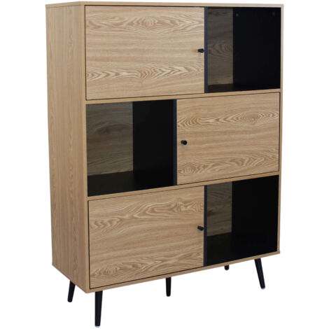 Credenza moderna con 3 ante e ripiani Elwood