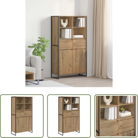 Credenza moderna -  Credenza 2 pcs Rovere Artigianale 81 x 36 x 150.5 cm