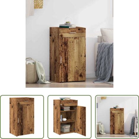 Credenza moderna -  Credenza con cassetto Legno vecchio 50 x 42,5 x 93 cm
