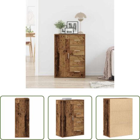 Credenza moderna -  Credenza Legno vecchio 60 x 31 x 84 cm Legno multistrato