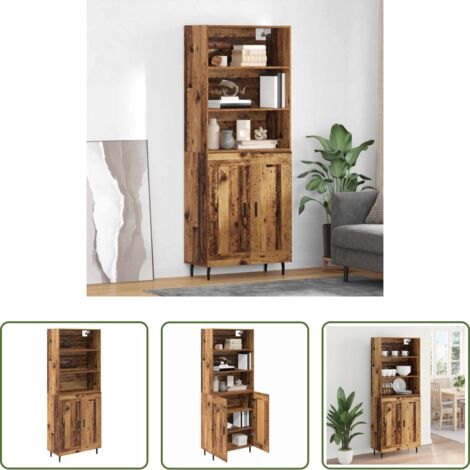 Credenza moderna -  Credenza Legno vecchio 69,5 x 34 x 180 cm