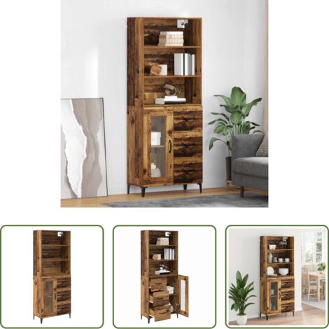Credenza moderna -  Credenza Legno vecchio 69,5 x 34 x 180 cm Legno multistrato