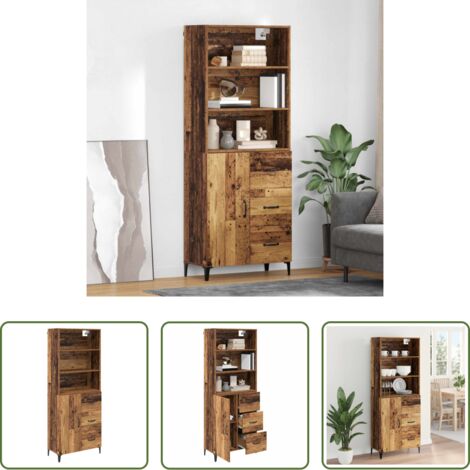 Credenza moderna -  Credenza Legno vecchio 69,5 x 34 x 180 cm Legno multistrato