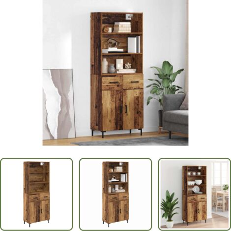 Credenza moderna -  Credenza Legno vecchio 69,5 x 34 x 180 cm Legno multistrato