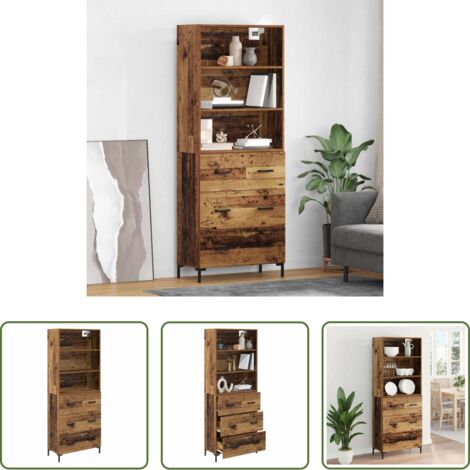 Credenza moderna -  Credenza Legno vecchio 69,5 x 34 x 180 cm Legno multistrato