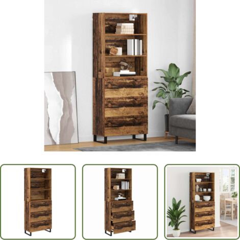 Credenza moderna -  Credenza Legno vecchio 69,5 x 34 x 180 cm Legno multistrato