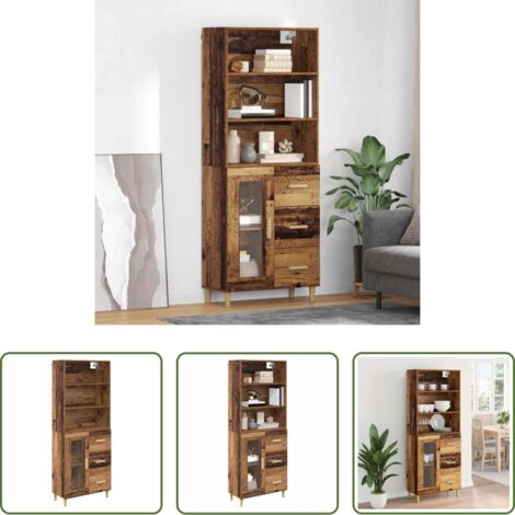 Credenza moderna -  Credenza Legno vecchio 69,5 x 34 x 180 cm Legno multistrato