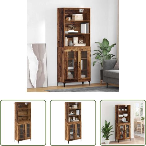 Credenza moderna -  Credenza Legno vecchio 69,5 x 34 x 180 cm Legno multistrato