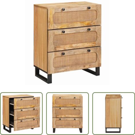Credenza moderna -  Credenza Marrone 60 x 33 x 75 cm Legno di mango massello