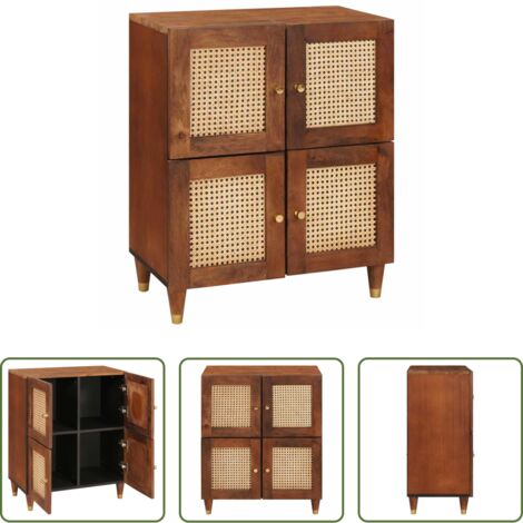Credenza moderna -  Credenza Marrone 60 x 33,5 x 75 cm Legno di mango massello