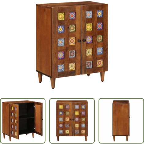 Credenza moderna -  Credenza Noce 60 x 33 x 75 cm Legno di mango massello