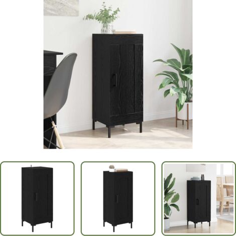 Credenza moderna -  Credenza Olden Rovere Nero 34,5 x 34 x 90 cm