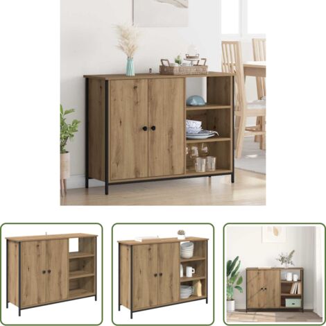 Credenza moderna -  Credenza Rovere artigianale 100 x 33 x 75 cm Legno multistrato
