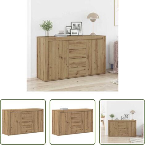 Credenza moderna -  Credenza Rovere artigianale 120 x 36 x 69 cm Legno multistrato