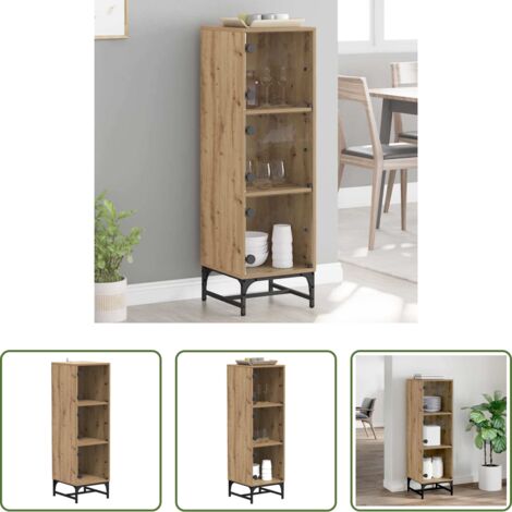 Credenza moderna -  Credenza Rovere artigianale 35 x 37 x 117 cm