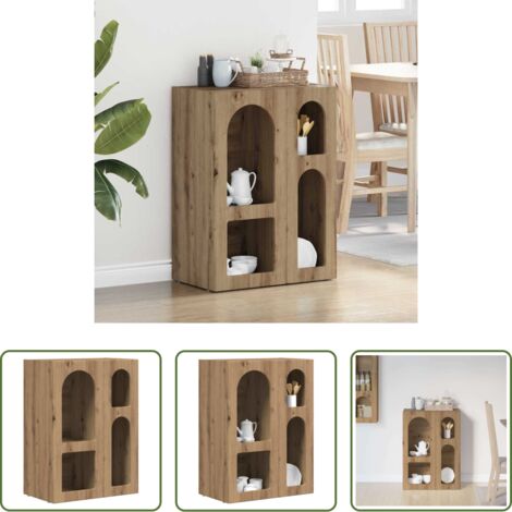 Credenza moderna -  Credenza Rovere artigianale 59 x 35 x 80.5 cm Legno multistrato