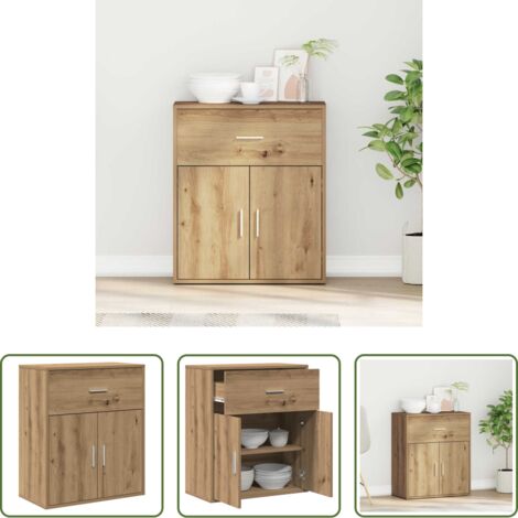 Credenza moderna -  Credenza Rovere artigianale 60 x 31 x 70 cm Legno multistrato