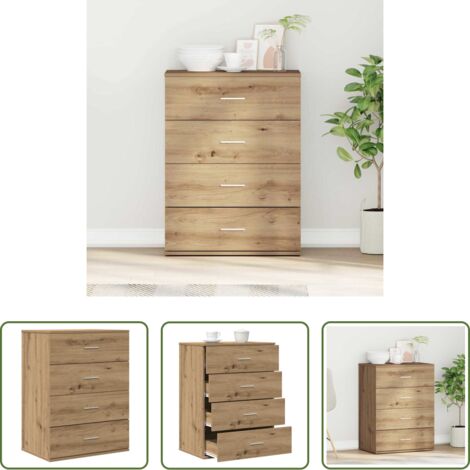 Credenza moderna -  Credenza Rovere artigianale 60 x 39 x 80 cm Legno multistrato